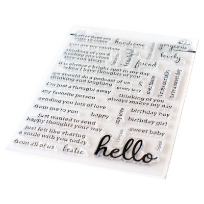 Pinkfresh Studio Clear Stamps - Hello Simply Sentiments